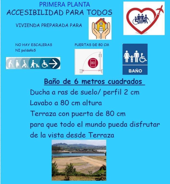 La Villa De Maria I Playa Beach El Puntal Asturias Villaviciosa  Eksteriør bilde